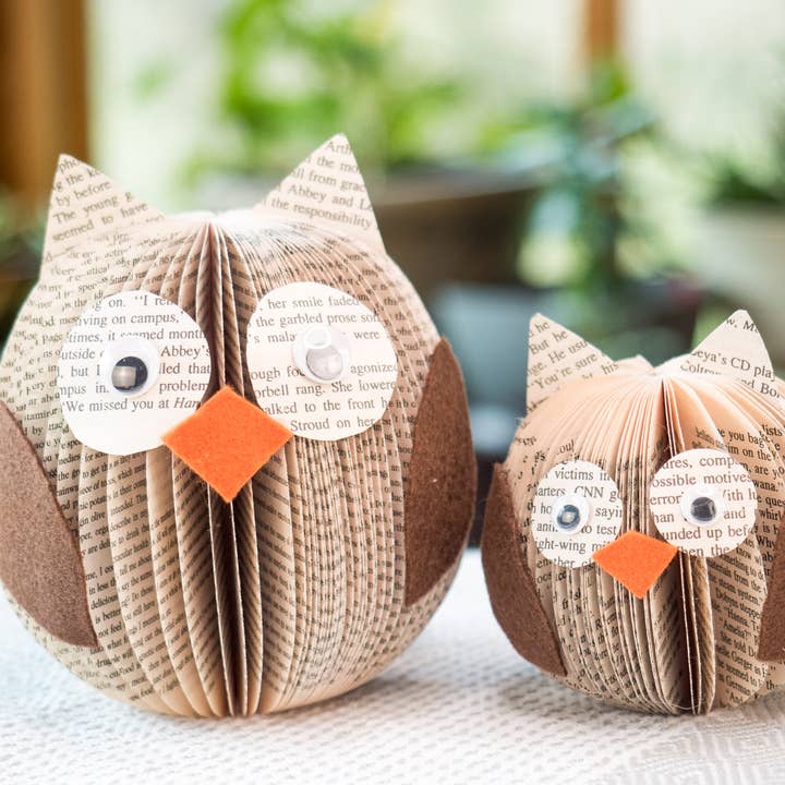 Boekpagina Uilen-Bosdieren-Herfstdecor-Kinderkamerinrichting voor wholesale door Root To Vine