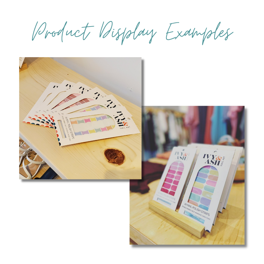 Ivy & Ash - Wholesale Nail Art/Decal - Cherry Bomb | Retro Cherry Print Pink Check Nail Wrap Set6