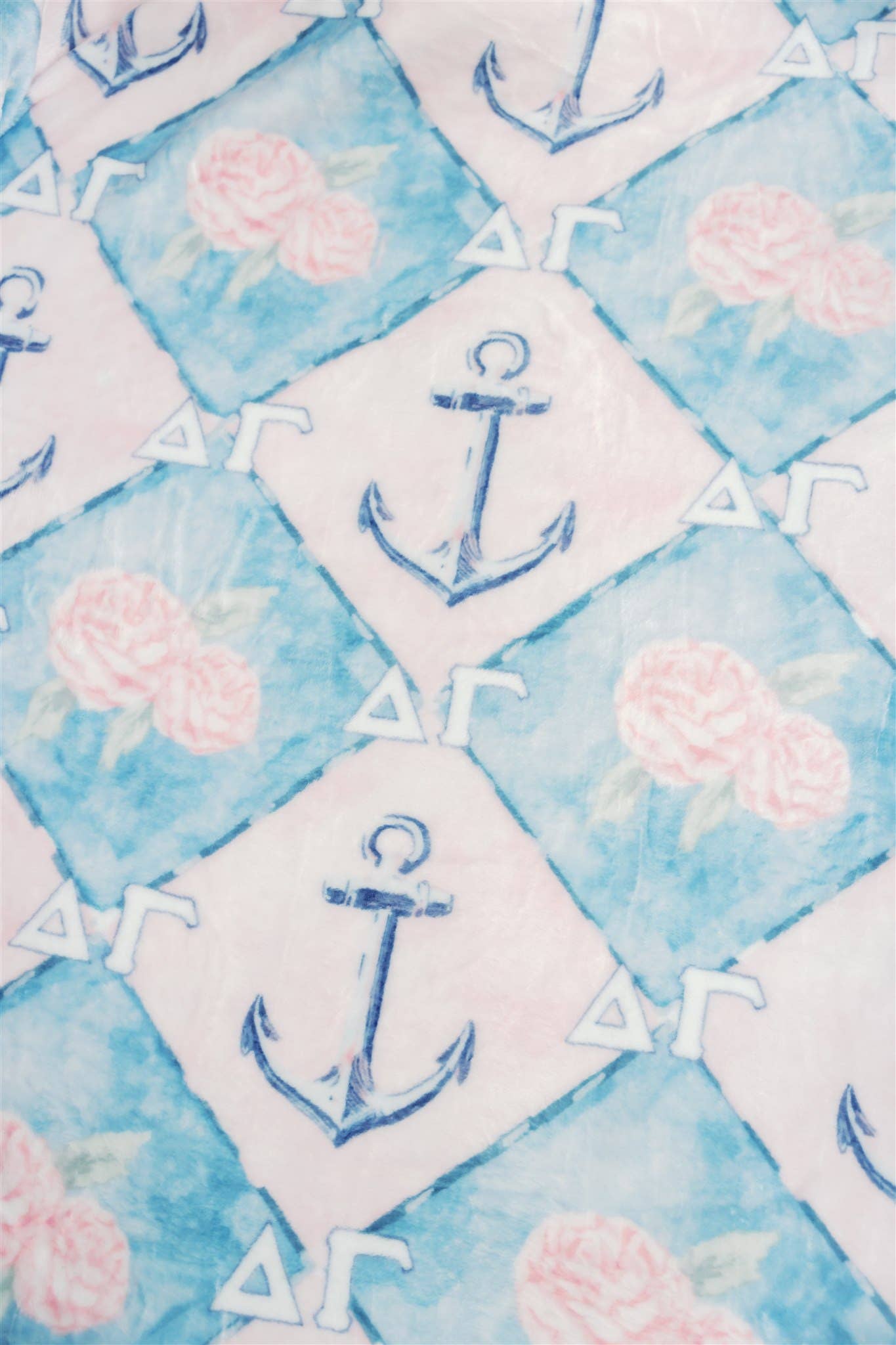 Gracefully Made Art - Wholesale Throw Blanket - Delta Gamma Flannel Fleece Blanket, Sorority 3