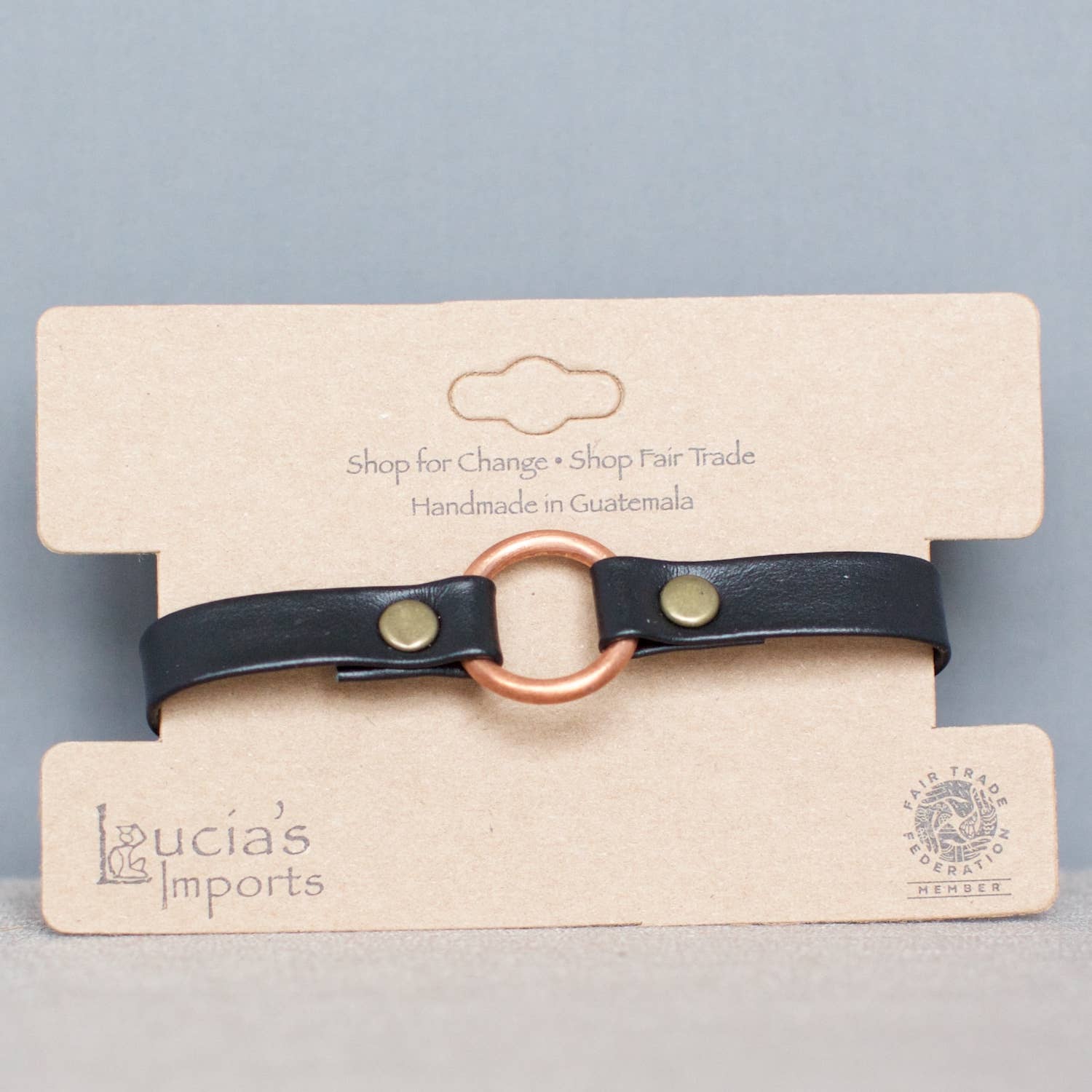 Lucia's Imports - Venta al por mayor Brazalete - Pulsera de cuero con brida de cobre11