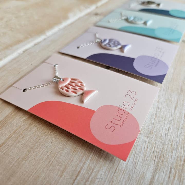 NEW DESIGN Pendant Fish for wholesale by Studio 23 Ceramics