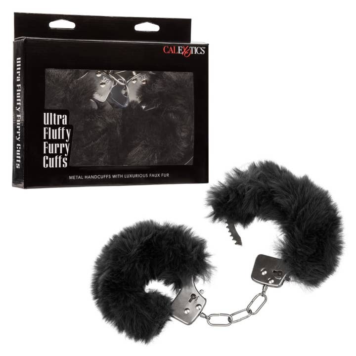 CalExotics - Wholesale Sex Toy - Ultra Fluffy Furry Cuffs - Black