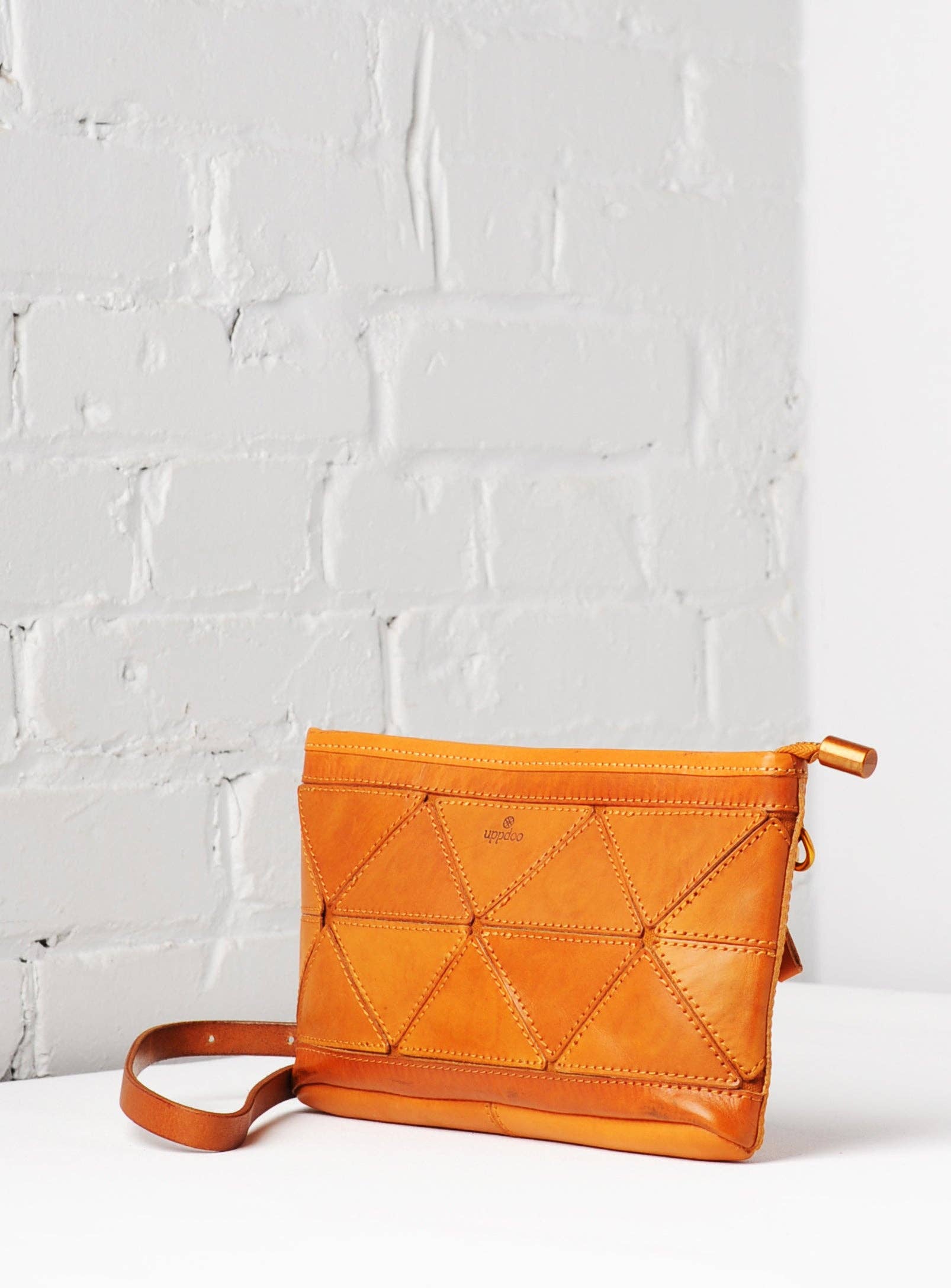 UPPDOO - Vente Sac à bandoulière – femme - Pochette ou sac à bandoulière en origami - Curcuma1