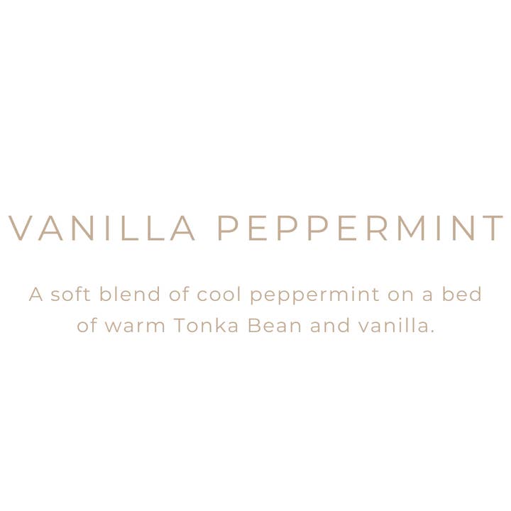 River Birch Candles – wholesale Jar/filled candle – 16oz Vanilla Peppermint - Clear Jar - Soy Candle