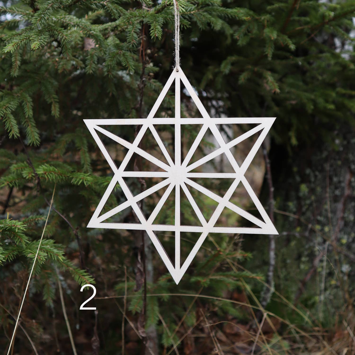 Papurino - Wholesale Ornament - Christmas Star Wooden1