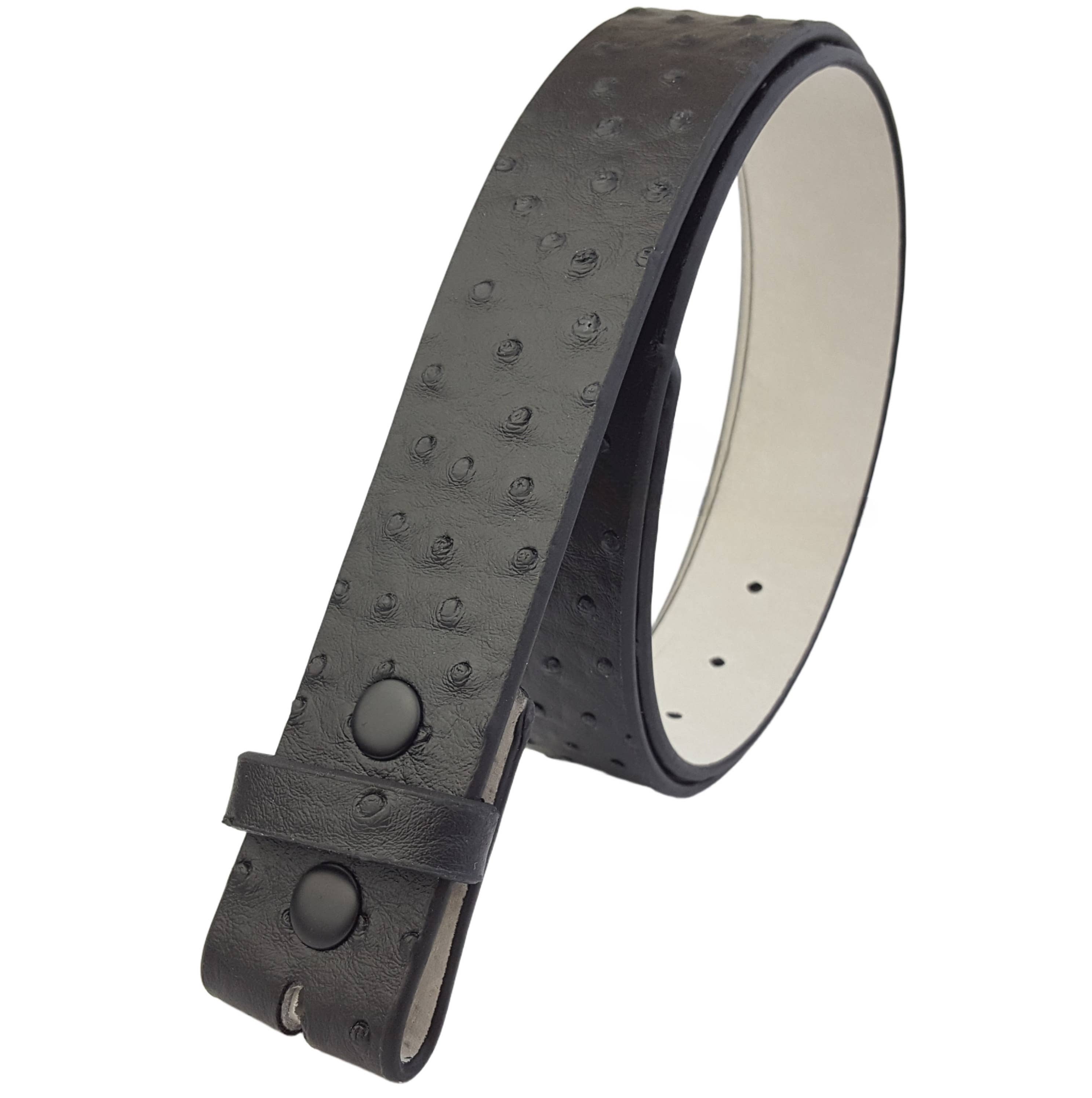 Axesoria West - Wholesale Belt - Women's - Snap-On Belt Strap in Ostrich Print3