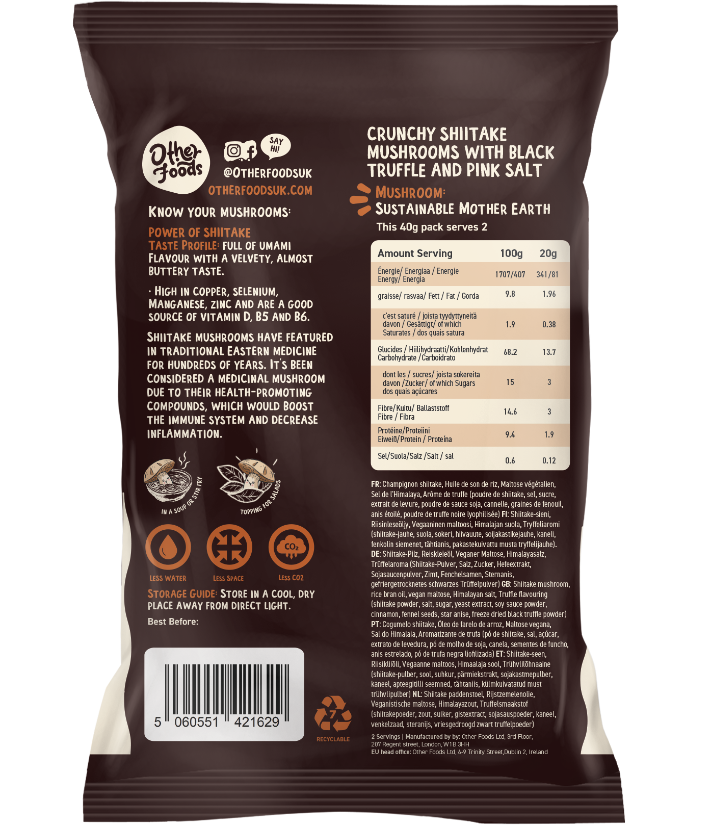 Other Foods – wholesale Puffed snack – Other Foods Crunchy Truffle Shiitake Mushrooms1