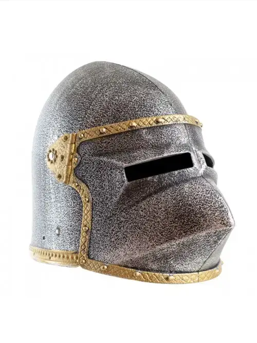 KALID MEDIEVAL - Vendita all'ingrosso Costume di carnevale - Bambini - Elmo medievale in plastica con visiera modello volto di cane - ST9371