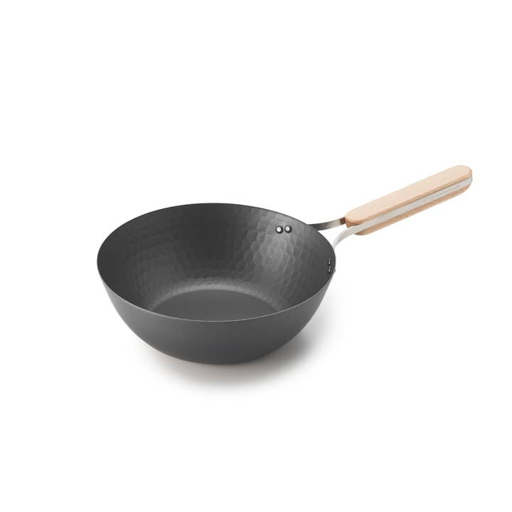 Poêle Wok en Acier Carbone Nitruré 22cm pour la vente par Made In Japan Tableware