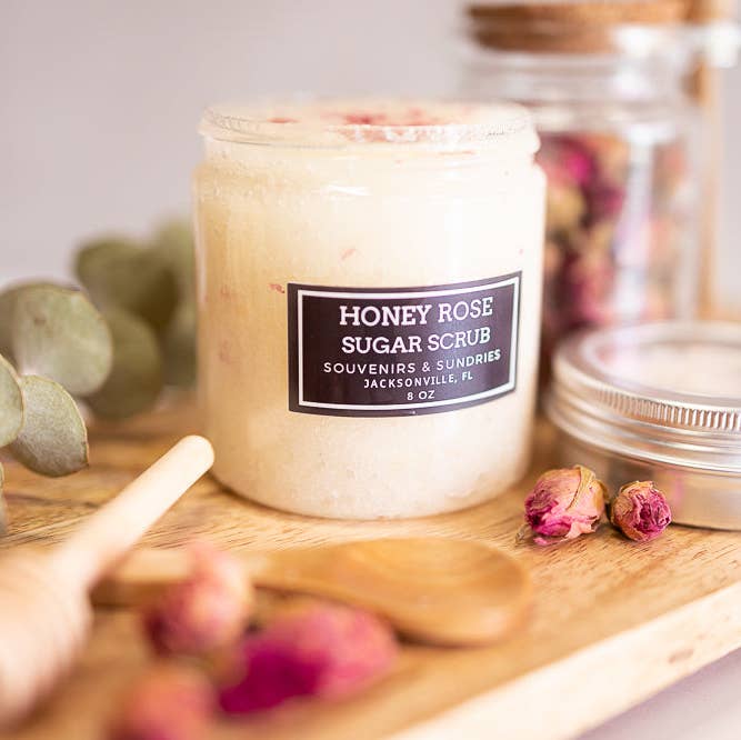 Honey Rose Sugar Scrub for wholesale by Souvenirs & Sundries