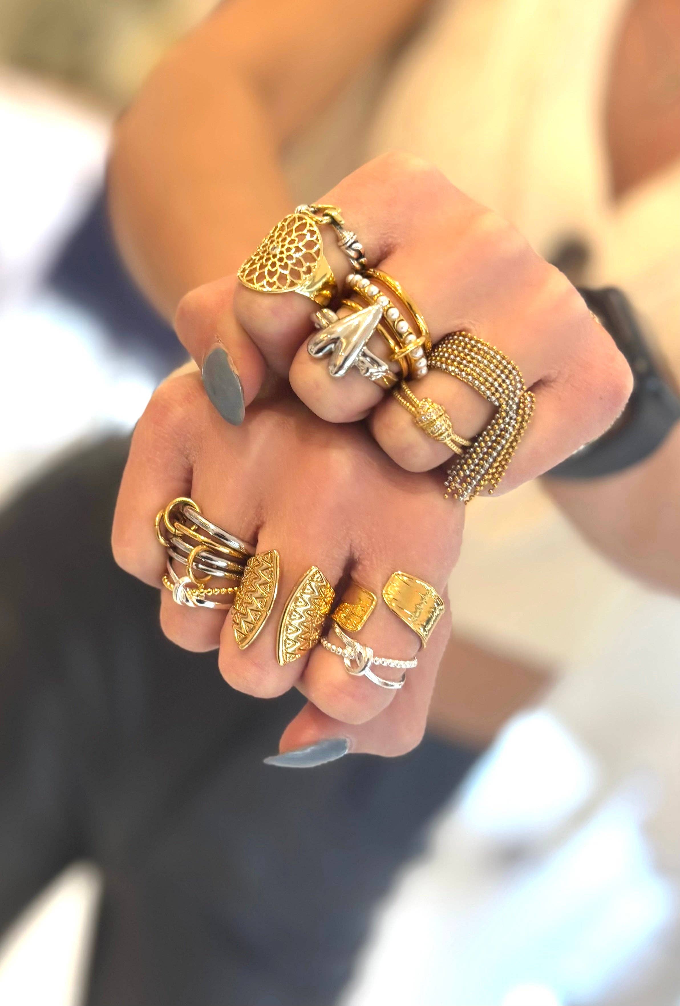 Nora James jewelry - Wholesale Band/Stacked Ring - Be extra ring1