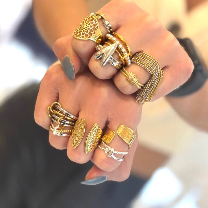 Nora James jewelry - Wholesale Band/Stacked Ring - Be extra ring1