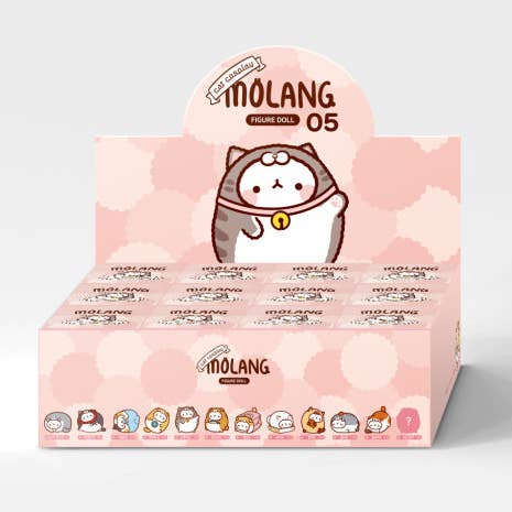 Molang Lazy Cat Costume Figure Blind Box Random Toy Vol.5 for wholesale by K-Wonderland