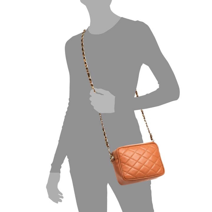 FIRENZE ARTEGIANI - Vente Sac porté épaule – femme - Sac à bandoulière femme Cléopâtre. Cuir véritable Cuir matelassé11