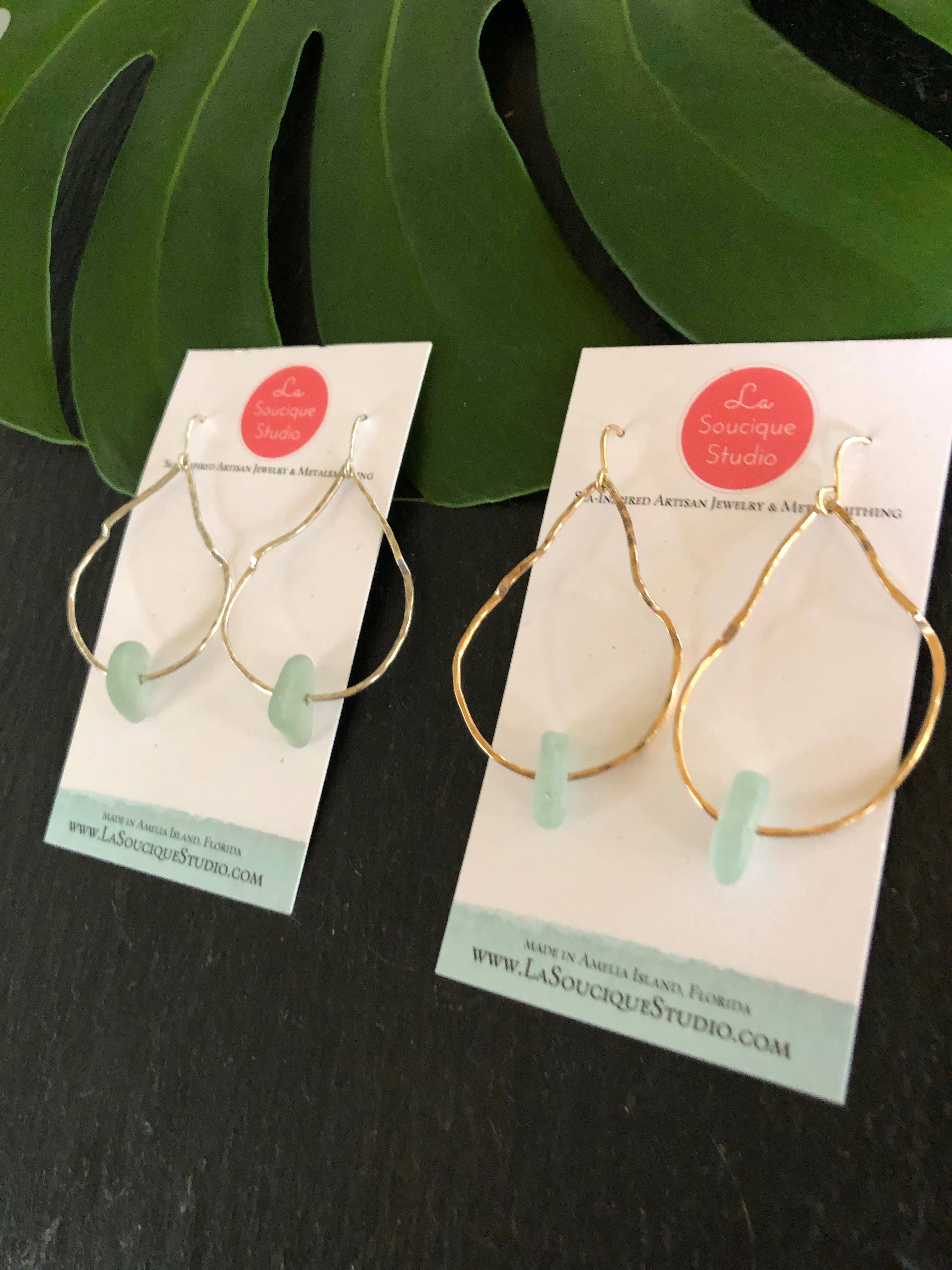 La Soucique Studio Metalsmithing - Wholesale Dangle Earrings - Perelle Sea Belle Earrings6