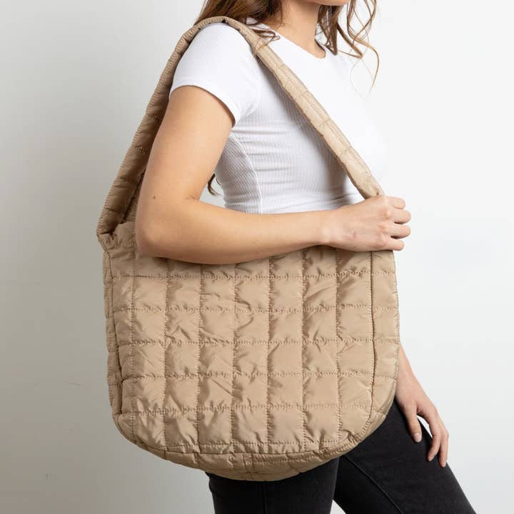 WillowLeaf - Wholesale Tote Bag - Women's - Stylish Quilted Tote Bag – Large Puffer Shoulder Bag