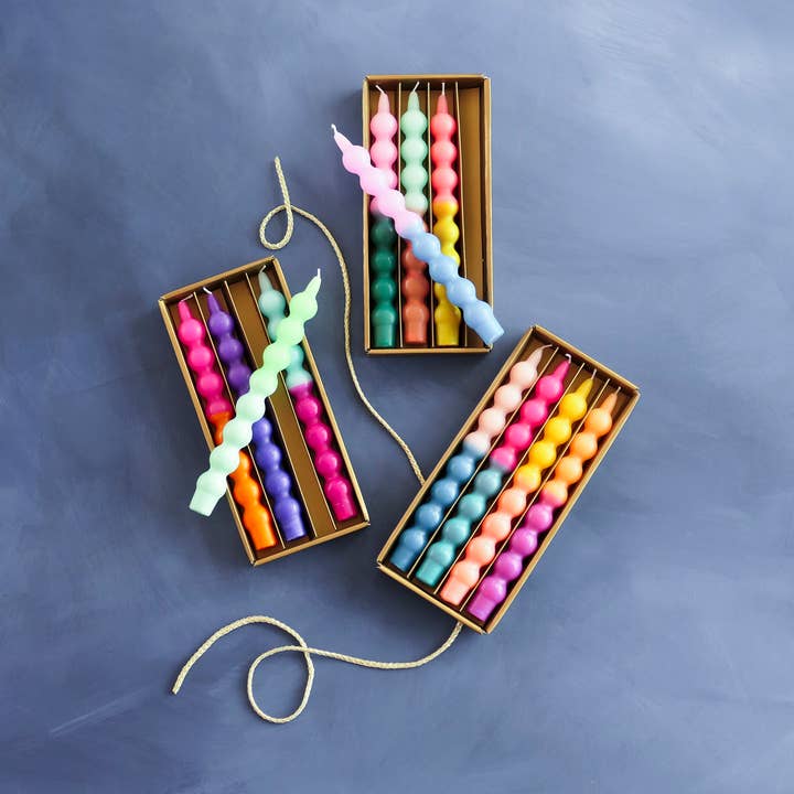 Glitterville Ballerina Taper Candle, St/4, 3 Asst for wholesale by Glitterville