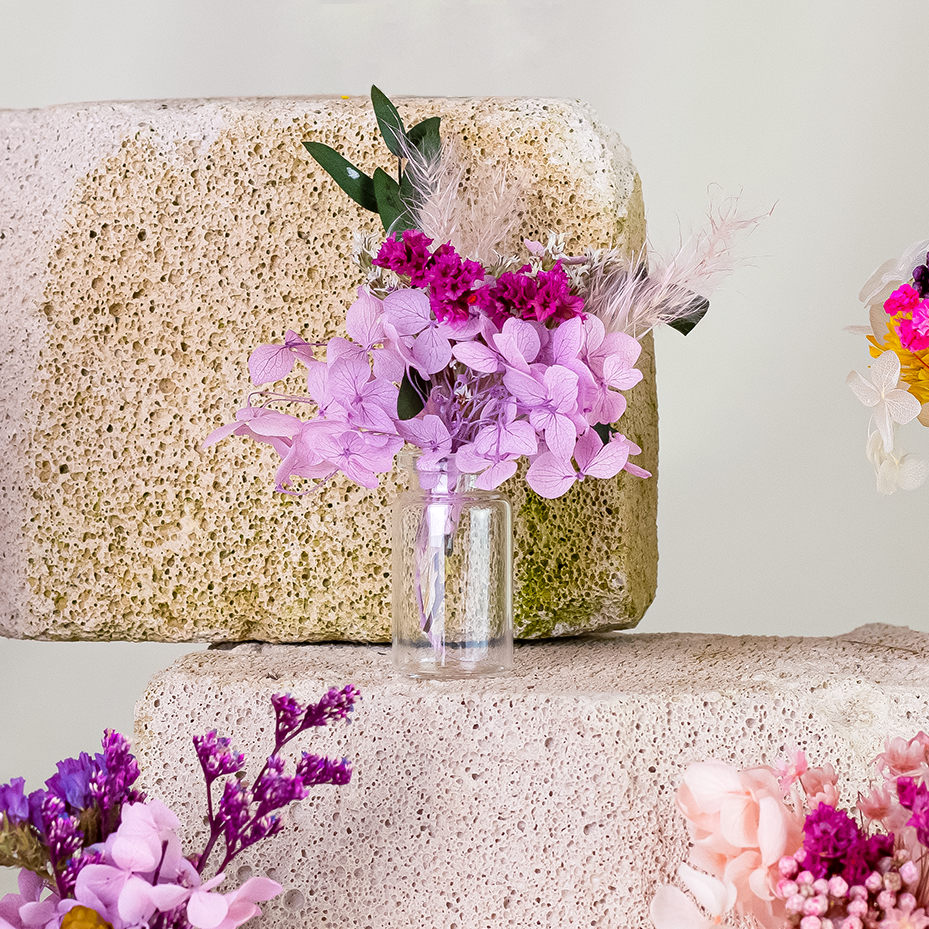 Kunstharz.Art - Wholesale Dried/Pressed Flowers - Valentine's Day flowers Small gift in gift box Bouquet12