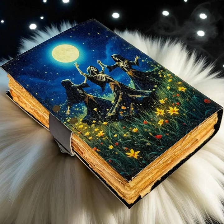 MNM HANDICRAFTS - Wholesale Journal/Diary - Leather Grimoire Journal Moon Tree Book of Shadows Witchcraf1