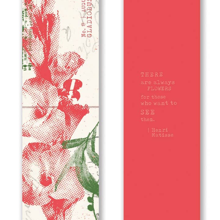 Gibbs Smith - Wholesale Bookmark - Mark the Year Bookmark Box A Floral Bookmark for Each Month11