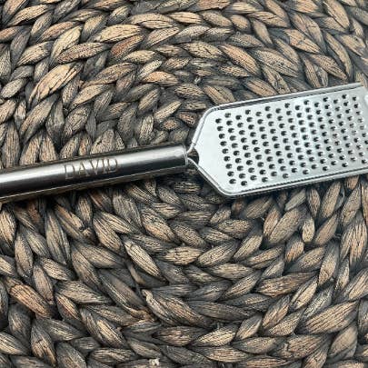 Custom Stainless Cheese Grater, Engraved Hand Grater, Zester for wholesale by Hazel Grove Customs