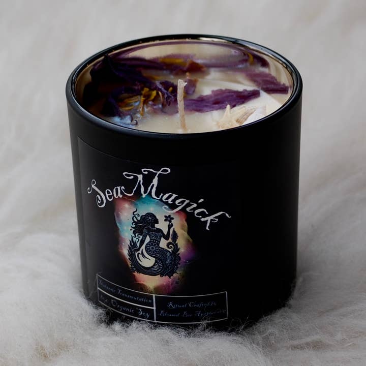 Magie de la mer - Magie des bougies en pot pour la vente par Blessed Bee Apothecary