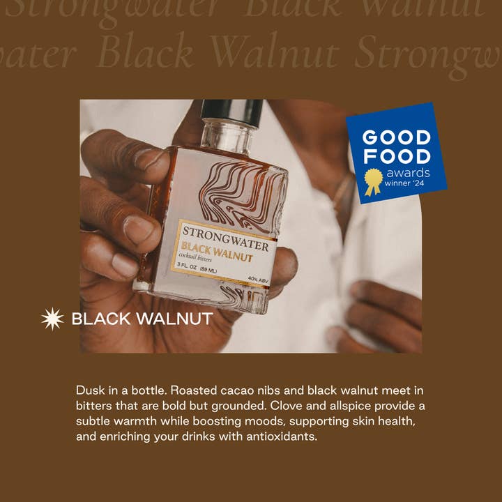 Strongwater - Wholesale Bitters - Black Walnut Bitters2