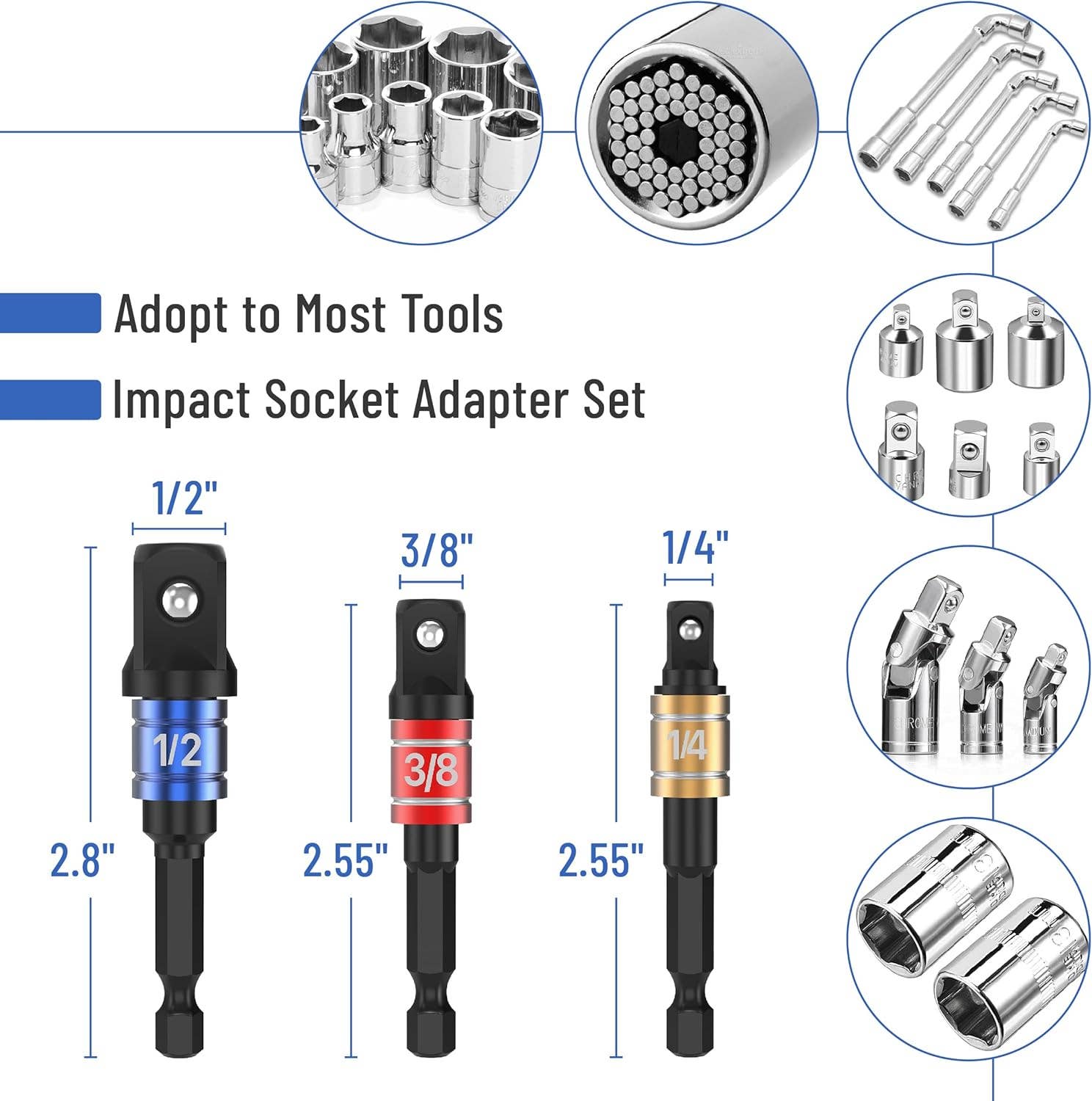 Bates Choice – wholesale Tool set – Bates-Socket Adapter Extension Set with Drill Attachment3