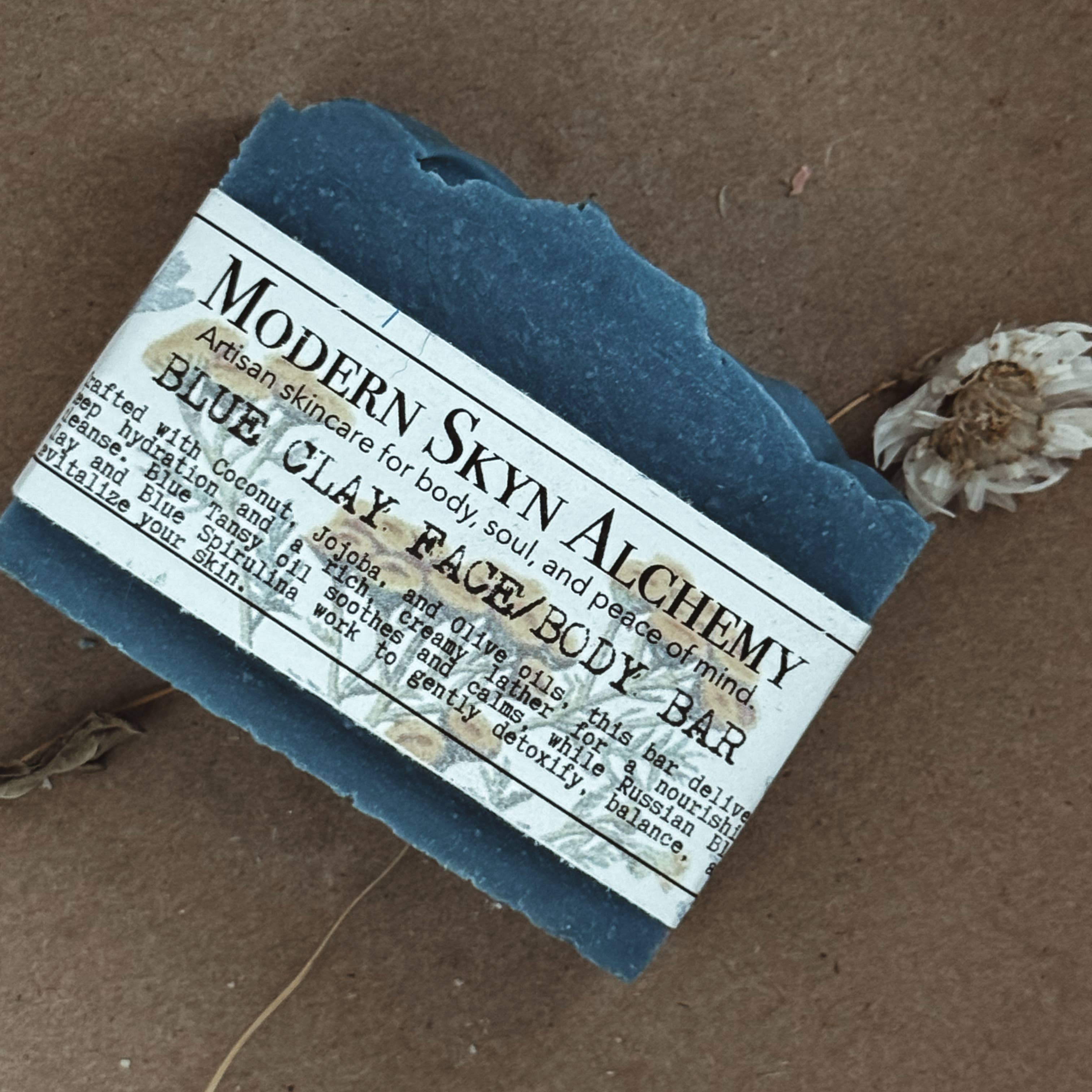 Modern Skyn Alchemy LLC. - Wholesale Bar Soap - Blue Clay Face/Body Bar3