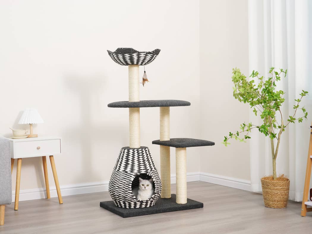 PetPals Group - Wholesale Pet Scratcher - Cat - PetPals Ace- Natural, Sustainable Handwoven Cat Tree11