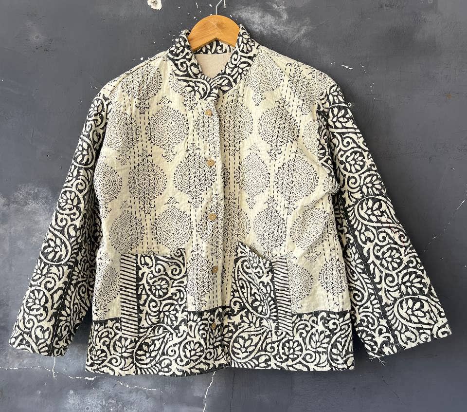 Bhawana Handicrafts - Wholesale Jacket - Women's - Party Wear Women Jacket Reversible Jacket Kantha Jacket Coat