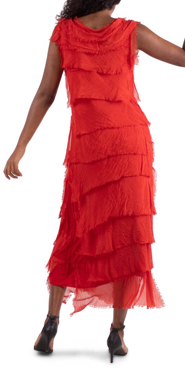 Gigi Moda - Wholesale Dress - Women's - Full Length Ruffle Dress14