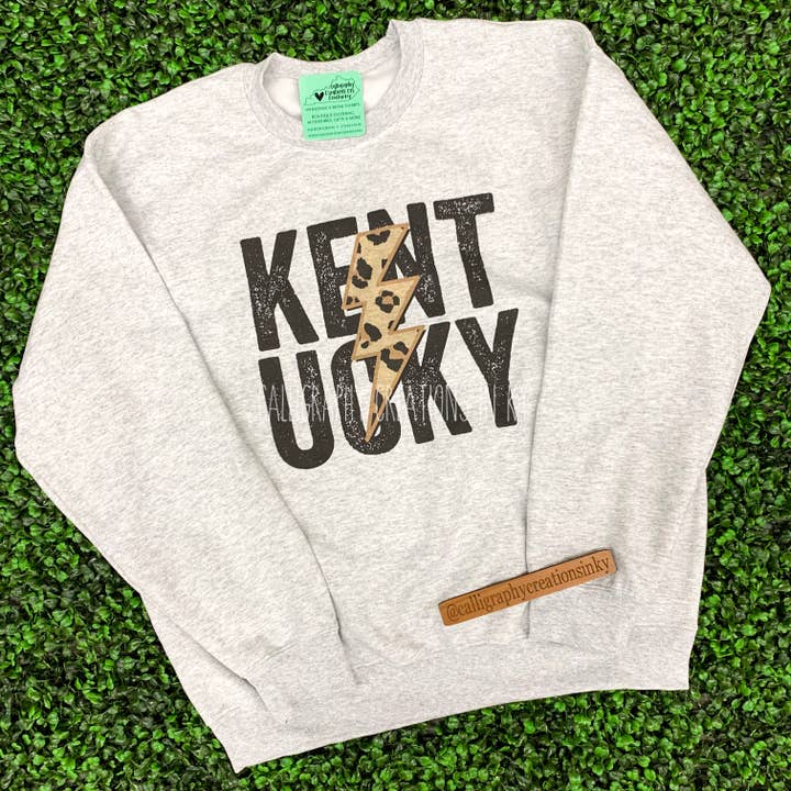 Kentucky Leopard Flash Sweatshirt for wholesale by Calligraphy Creations In KY