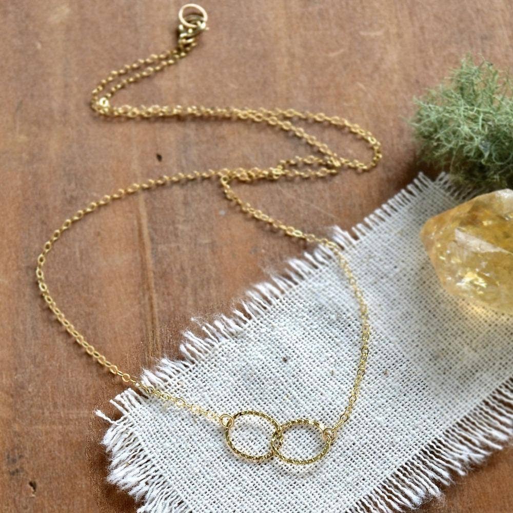 Foamy Wader – Engroshandel Halskæde med vedhæng – Infinity halskæde - forbundet cirkel infinity charme halskæde1