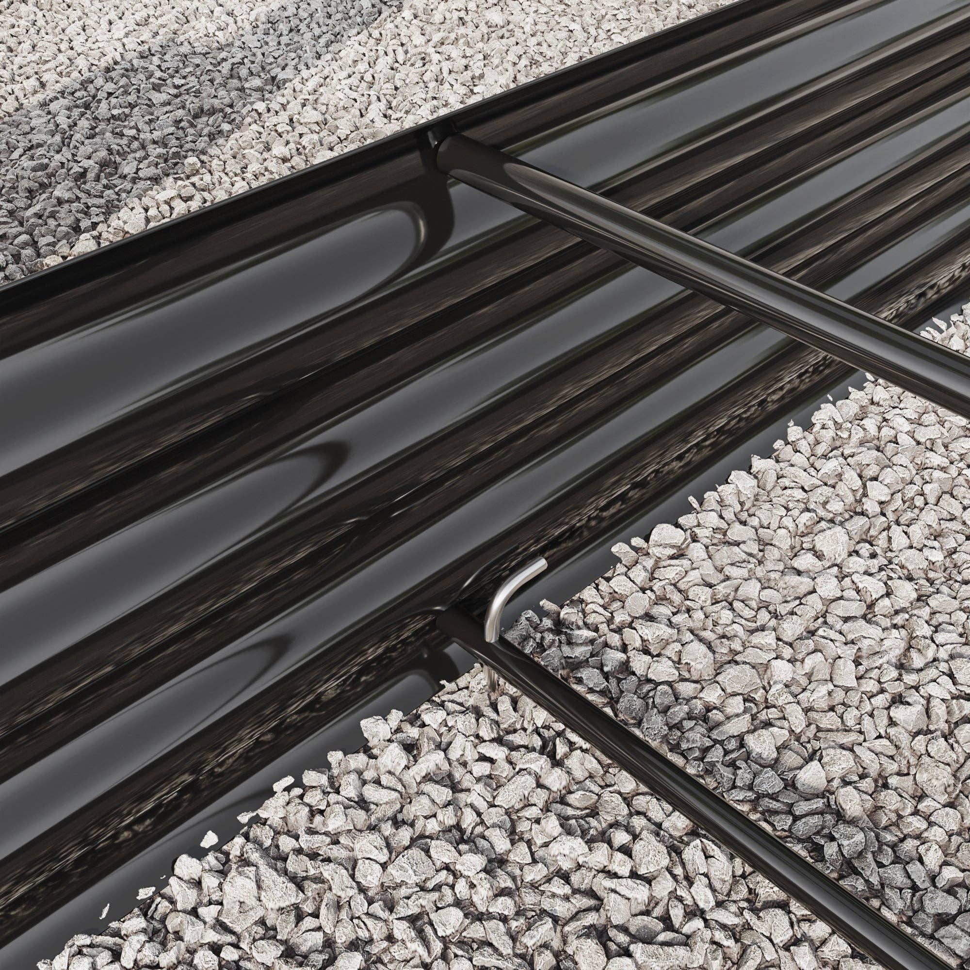 39F Inc. - Wholesale Planter Box - Raised Garden Bed – Large Oval Metal Planter, Black3