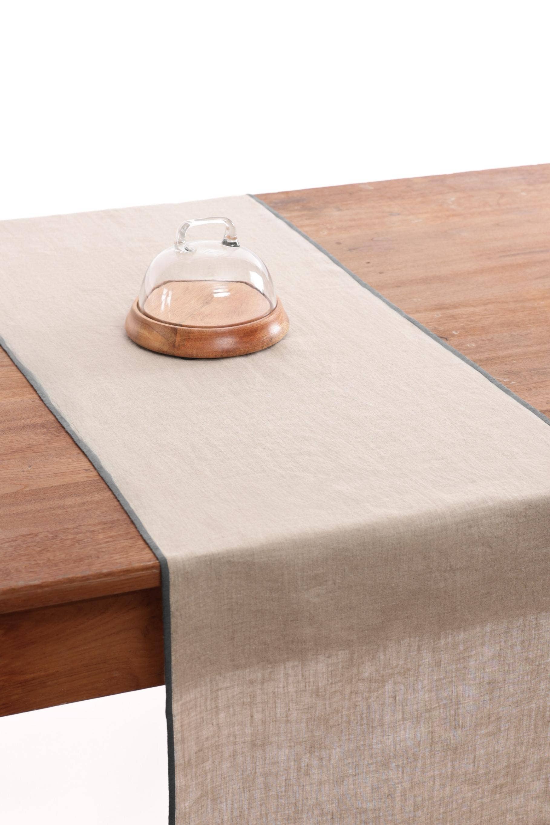 Live Linen - Wholesale Table Runner - Grey Needle Linen Table Runner – Premium9