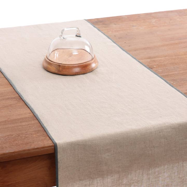 Live Linen - Wholesale Table Runner - Grey Needle Linen Table Runner – Premium9