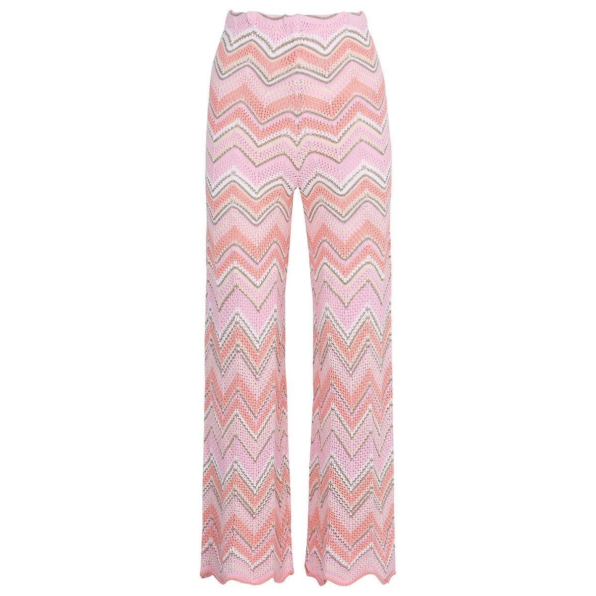 Productseeker - Venta al por mayor Conjuntos de top y pantalón (NO para estar en casa) - Mujer - Conjunto de Chaleco Sin Mangas y Pantalones de Punto Ondulado en Contraste SET626