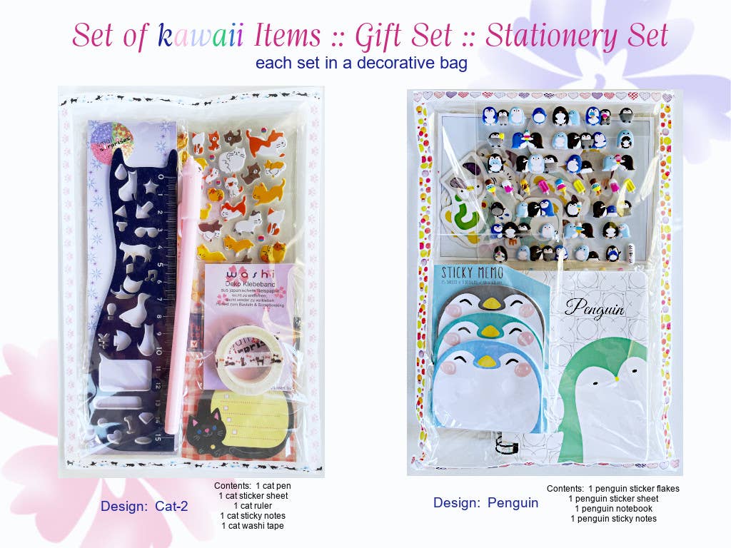 Small Surprises - Wholesale Stationery/Notecard Set - 4pc- cute Stationery Sets kawaii Giftset for girls2