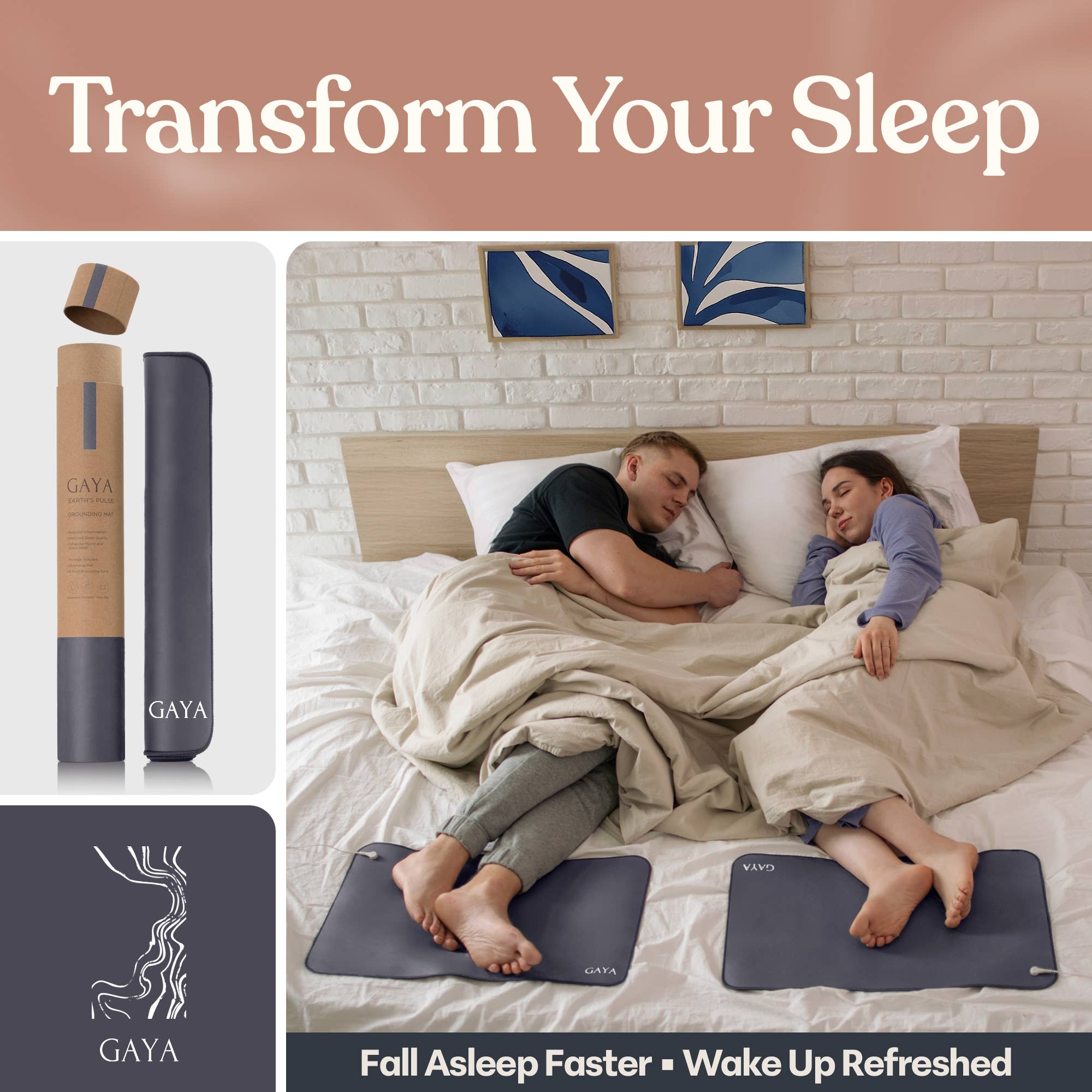 GAYA - Wholesale Yoga Mat - Grounding Mat - Improve Sleep & Reduce inflammation, Purple6