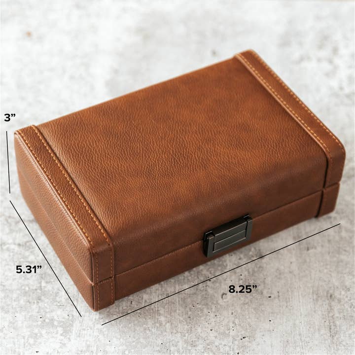Case Elegance - Vente Boîtes à cigares/accessoires pour cigares - Étui de voyage Maxwell pour 8 cigares