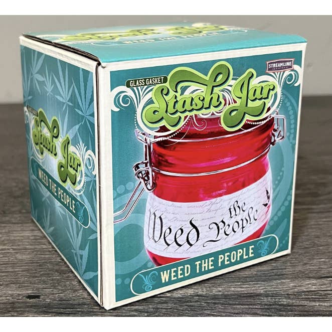 Streamline - Wholesale Jar - Weed the People Large Storage Jars with Gasket Seal Lids1
