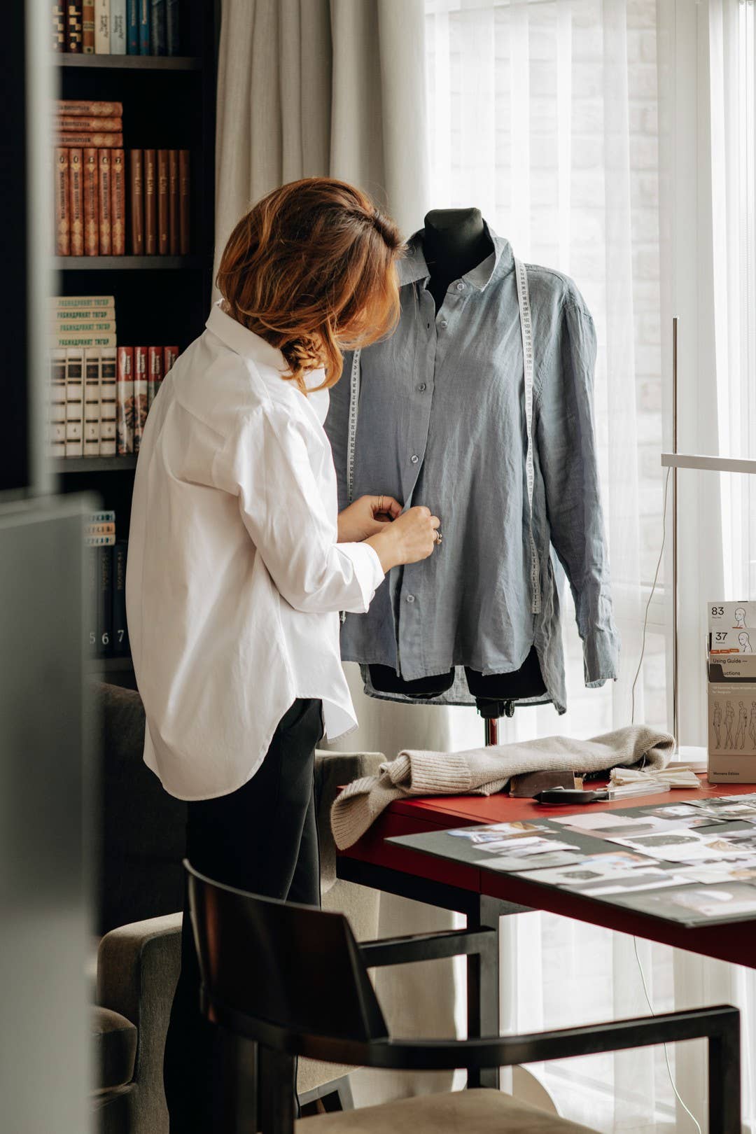 CAPSULE by Agnė Gilytė - Vente Chemise à col boutonné – femme - Chemise « FLORENCE » en coton de haute qualité26