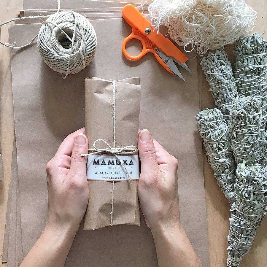 Mamuxa - Vente Bâton de sauge - Lot de 2 bâtonnets à maculer en sauge naturelle1