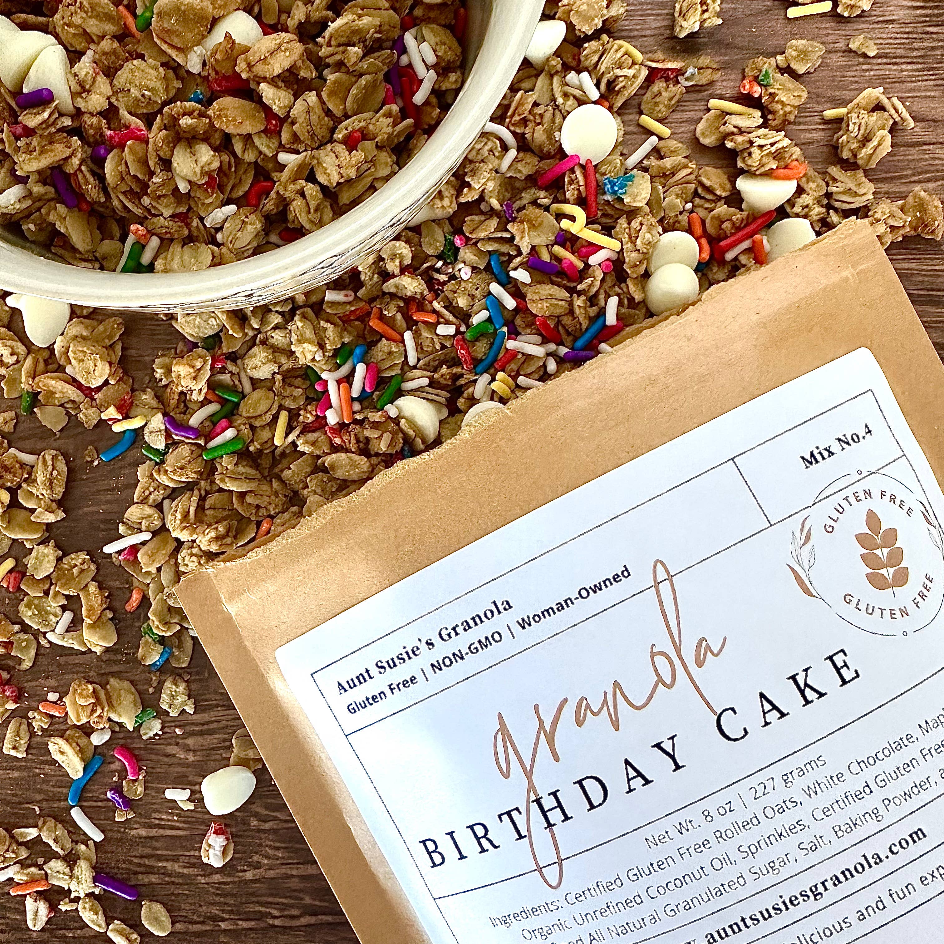 Aunt Susie's Granola - Wholesale Granola - Birthday Cake Granola 1