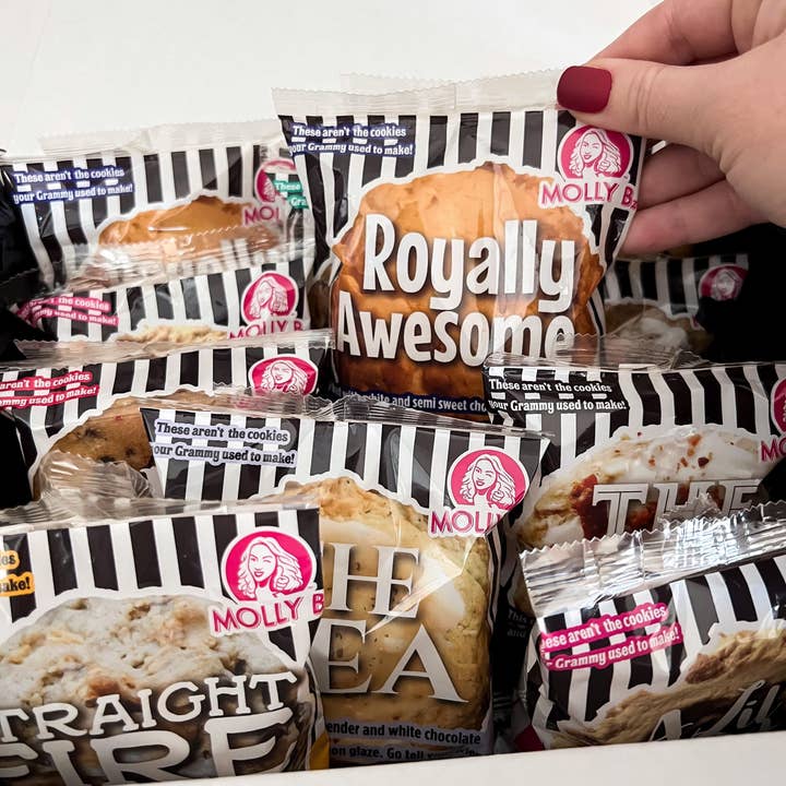 Molly Bz - Wholesale Cookie - Sample Pack of Molly Bz Gourmet 3.5oz Cookies1