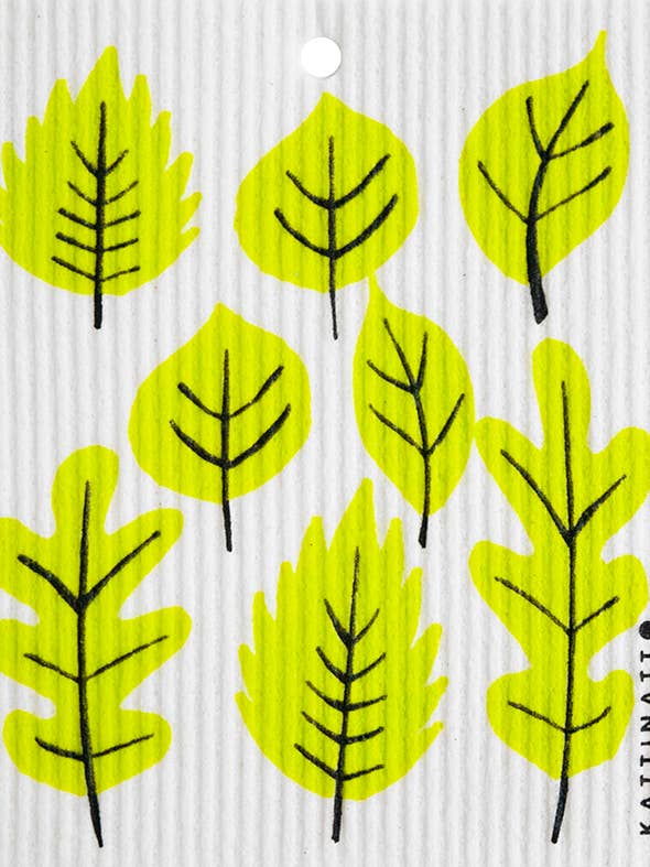 Green Leaves Swedish Wash Towel for wholesale by Talla Imports