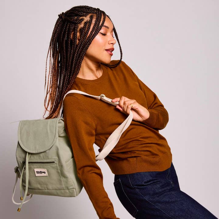 Hindbag - Wholesale Backpack - Women's - Mini Eliot backpack Clay Green1