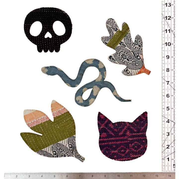 Iron-on Kantha Patches - Medium for wholesale by OTTO FINN