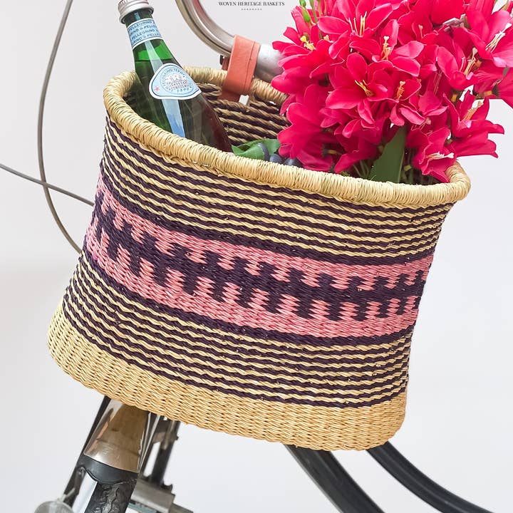 Opzione 1: cestino per bici in tessuto per la vendita all'ingrosso da parte di Woven Heritage Baskets